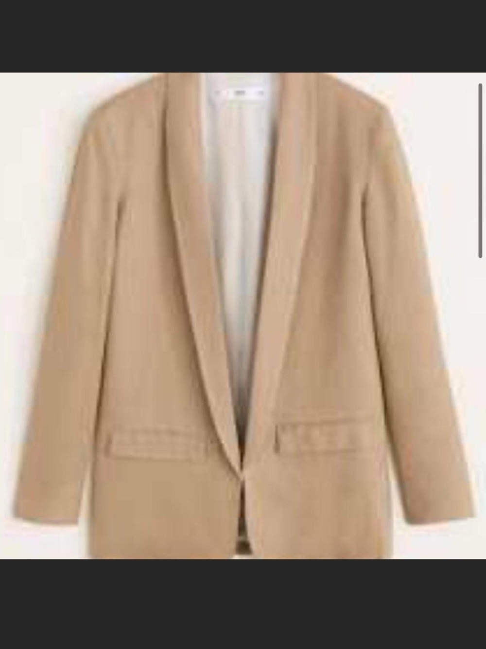 Mango Linen Blazer XXS